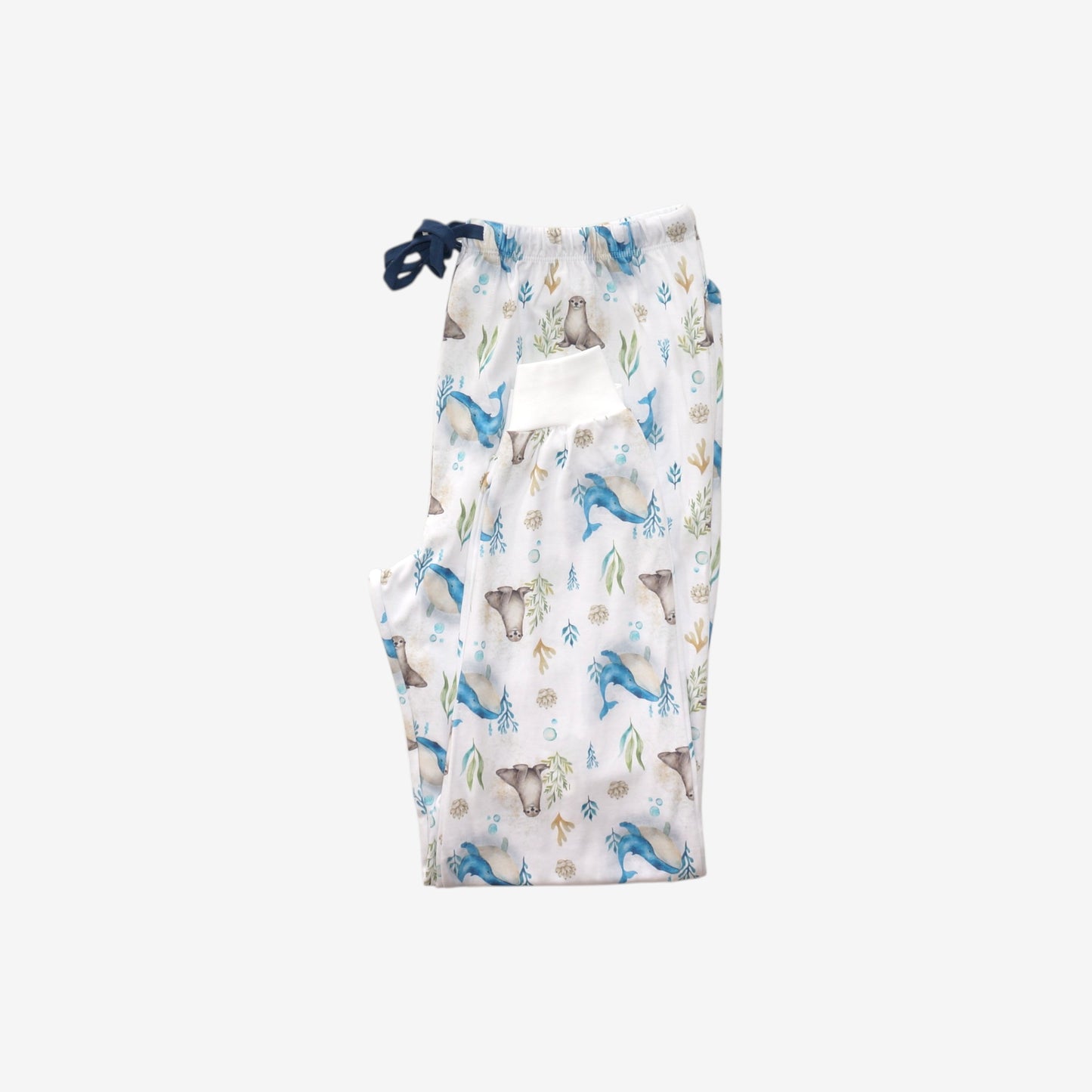 Pijama Largo Hombre 100% Algodón Pima – Ballena Azul