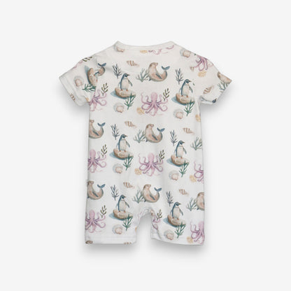 Enterito Corto 100% Algodón Pima – Pingüino y Calamar