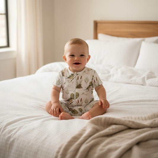 Enterito Corto 100% Algodón Pima – Siete Colores y Ranita de Darwin