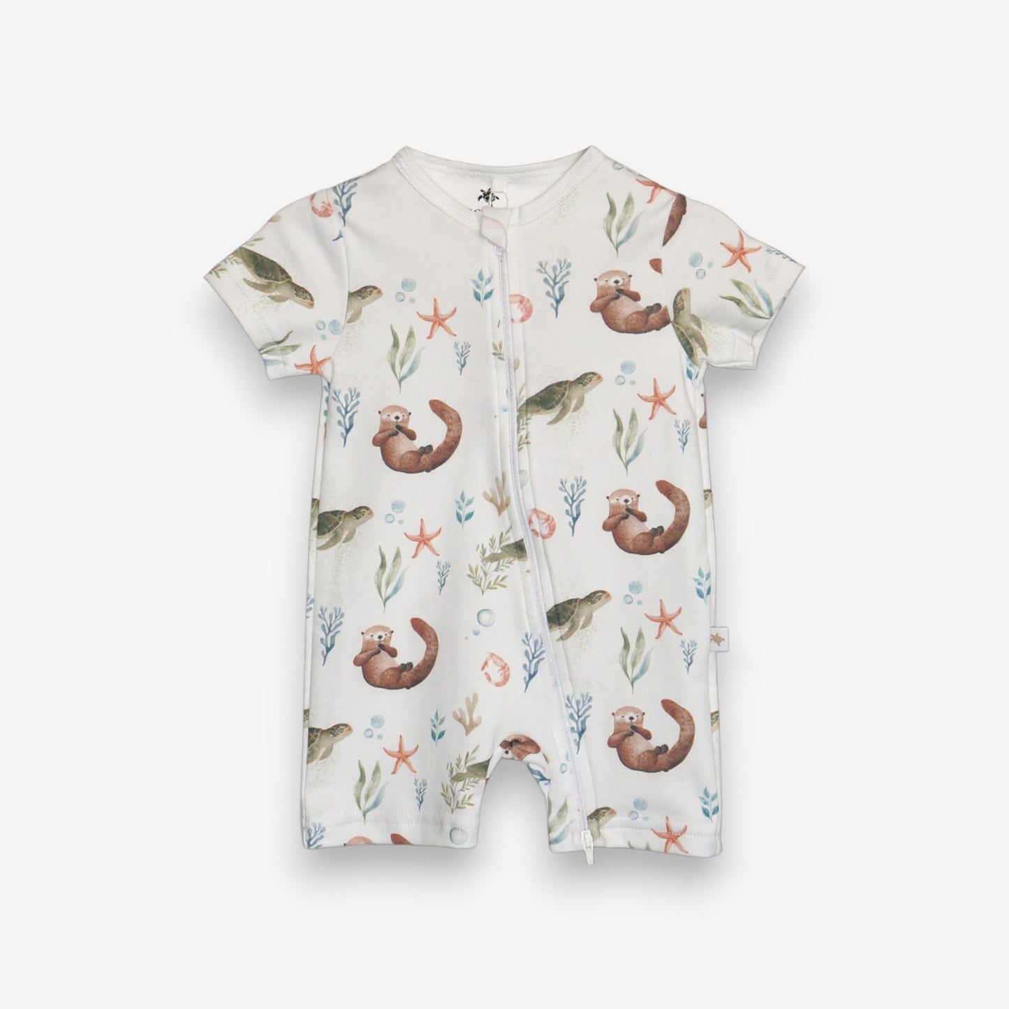 Enterito Corto 100% Algodón Pima – Tortuga y Chungungo