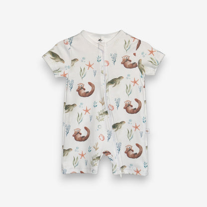 Enterito Corto 100% Algodón Pima – Tortuga y Chungungo