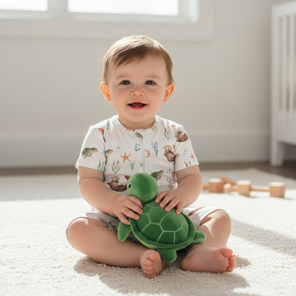 Enterito Corto 100% Algodón Pima – Tortuga y Chungungo