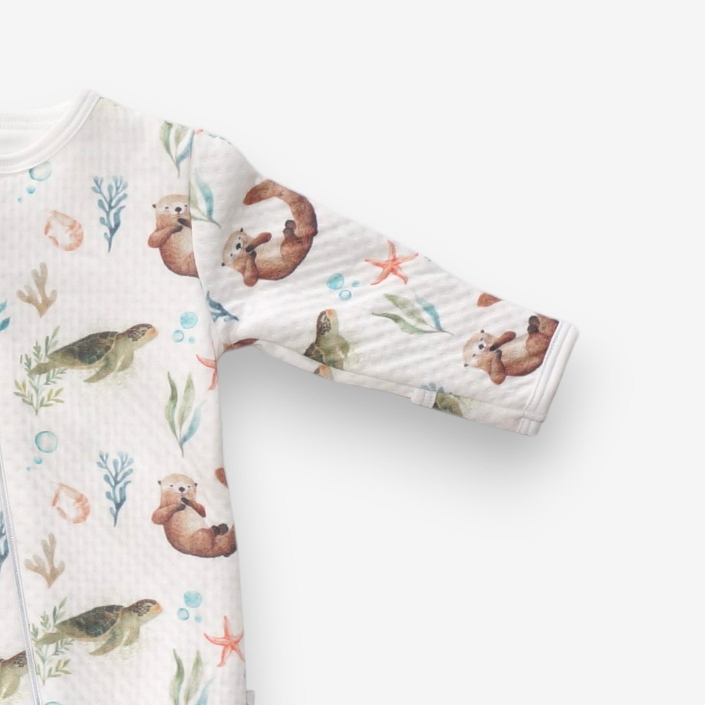 Enterito Largo Bebe Acolchado Jacquard – Tortuga y Chungungo