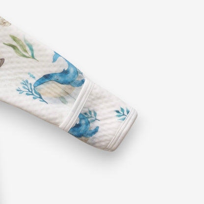 Enterito Largo Bebe Acolchado Jacquard – Ballena Azul