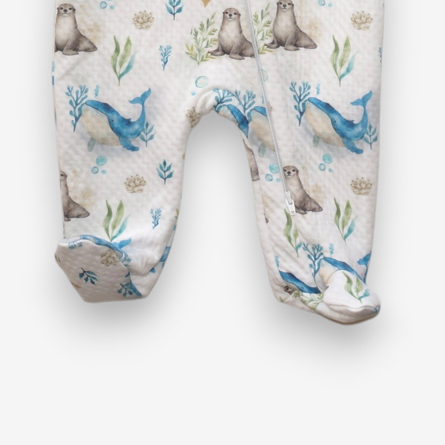 Enterito Largo Bebe Acolchado Jacquard – Ballena Azul
