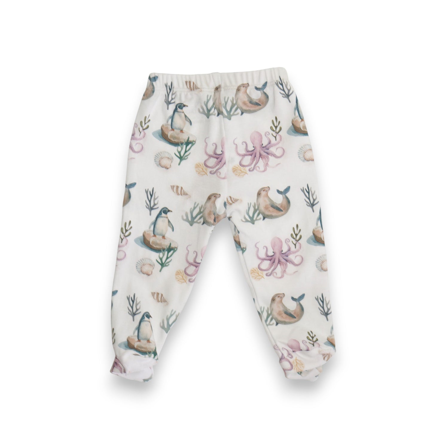 Patitas 100% Algodón Pima – Pingüino y Calamar