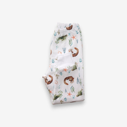 Pijama Largo Infantil Unisex 100% Franela – Tortuga y Chungungo