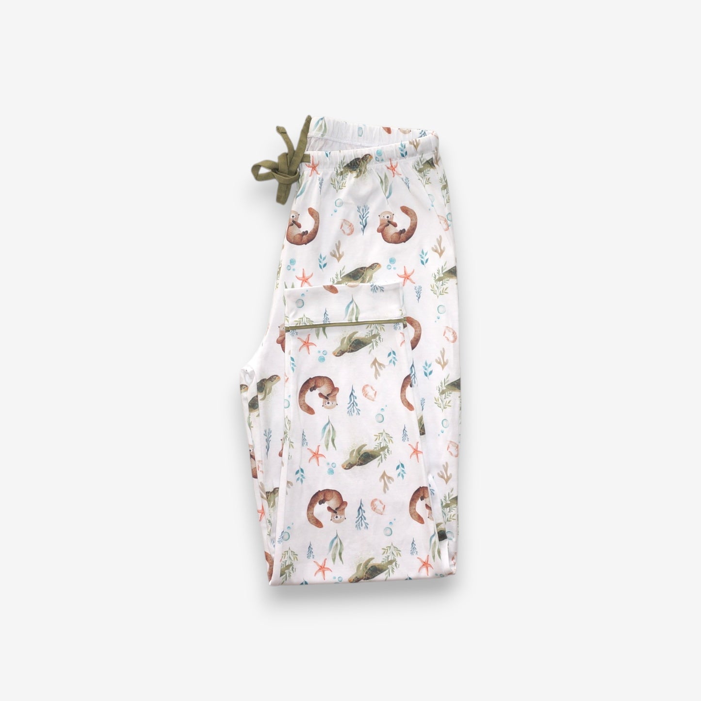 Pijama Largo Mujer Camisa  100% Algodón Pima – Tortuga y Chungungo