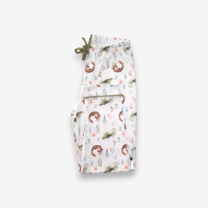 Pijama Largo Mujer Camisa  100% Algodón Pima – Tortuga y Chungungo