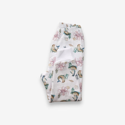 Pijama Largo Infantil Unisex 100% Franela – Pingüino y Calamar