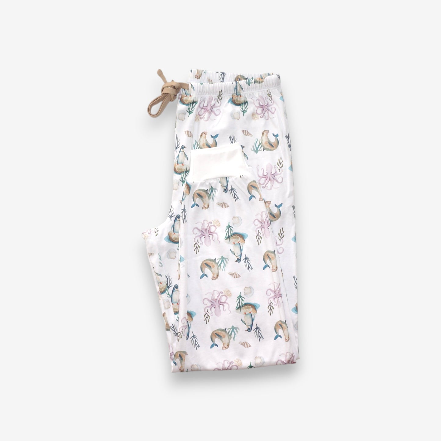 Pijama Largo Hombre 100% Algodón Pima – Pingüino y Calamar