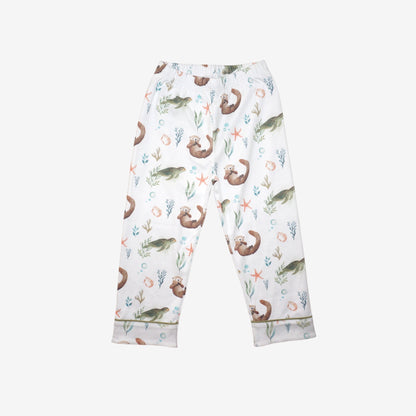 Pijama Largo niña Camisa 100% Algodón Pima – Tortuga y Chungungo