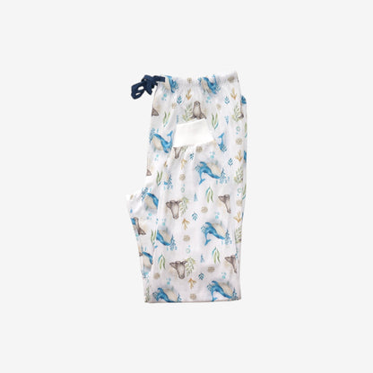Pijama Largo Hombre 100% Algodón Pima – Ballena Azul