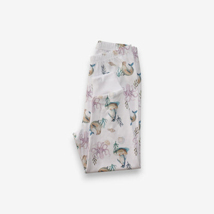 Pijama Largo Infantil Unisex 100% Algodón Pima – Pingüino y Calamar