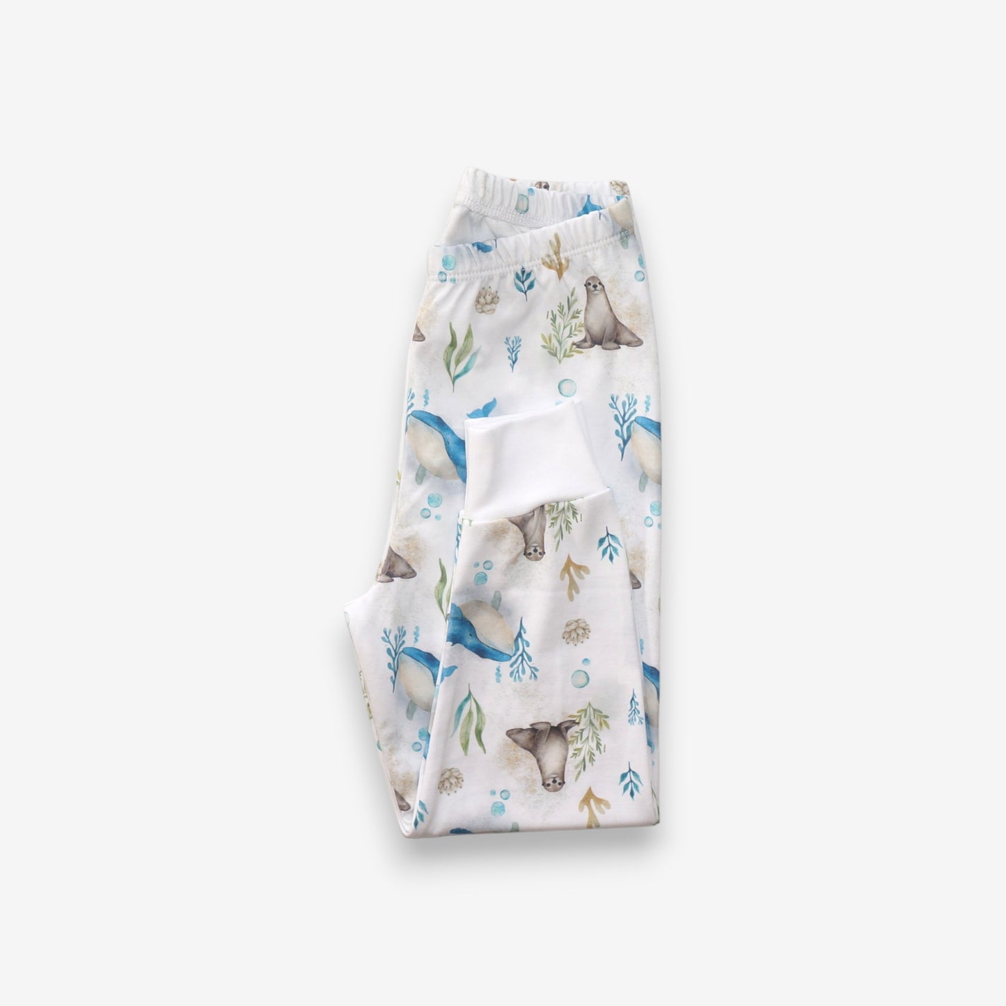 Pijama Largo Infantil Unisex 100% Algodón Pima – Ballena Azul