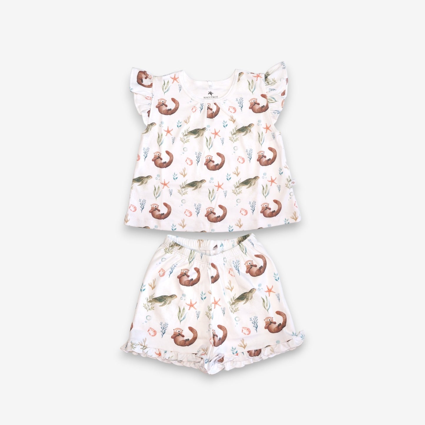 Pijama Niña 100% Algodón Pima – Tortuga y Chungungo