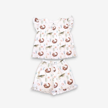 Pijama Niña 100% Algodón Pima – Tortuga y Chungungo