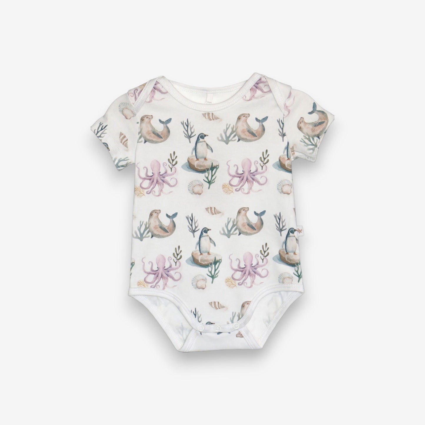 Pilucho Manga Corta 100% Algodón Pima – Pingüino y Calamar