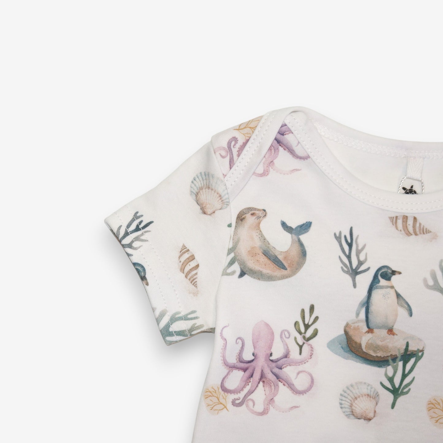 Pilucho Manga Corta 100% Algodón Pima – Pingüino y Calamar