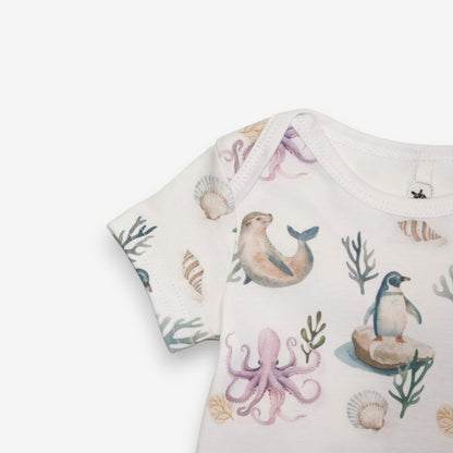 Pilucho Manga Corta 100% Algodón Pima – Pingüino y Calamar