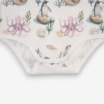 Pilucho Manga Corta 100% Algodón Pima – Pingüino y Calamar