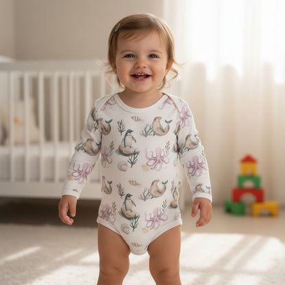 Pilucho Manga Larga 100% Algodón Pima – Pingüino y Calamar