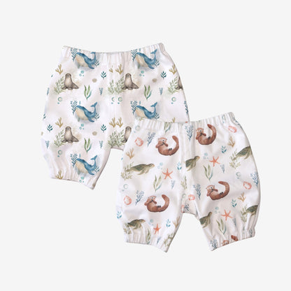 Pack 2 Bermudas Pipijamas – Tortuga y Ballena Azul