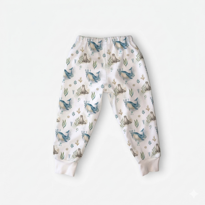 Pack 2 Pantalones Pipijamas largos – Pingüino y Ballena Azul