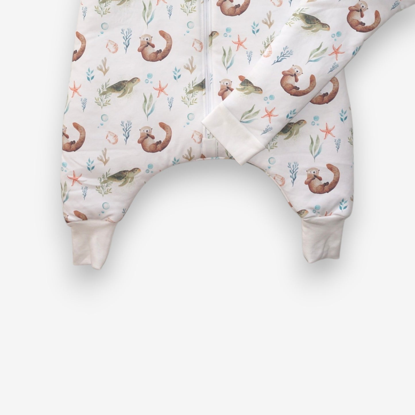 Saquito de Dormir con Pies 2 en 1 Pima – TOG 2.5 Invierno - Tortuga y chungungo