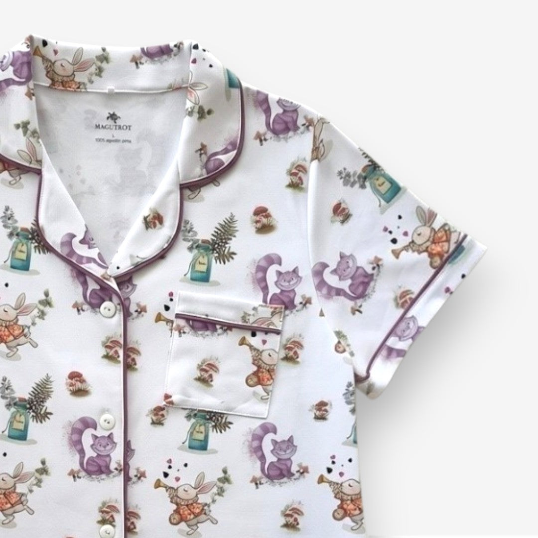 Camisón Camisero Mujer 100% Algodón Pima – Bosque Mágico