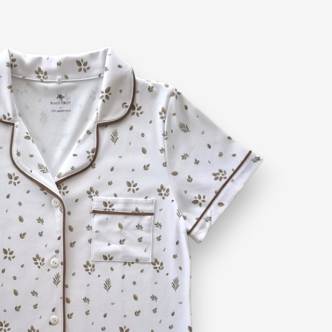 Camisón Camisero Mujer 100% Algodón Pima – Hojas & Olivo