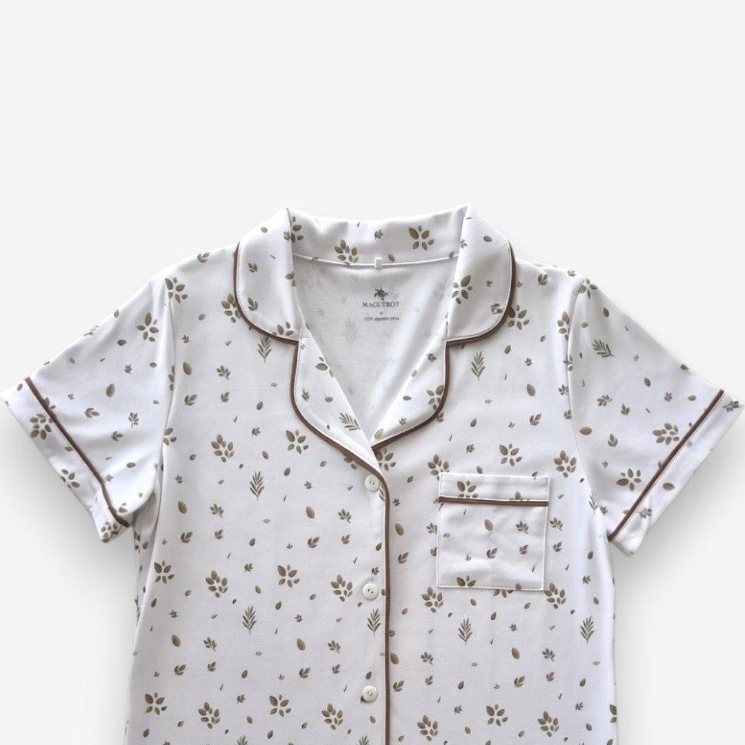 Camisón Camisero Mujer 100% Algodón Pima – Hojas & Olivo