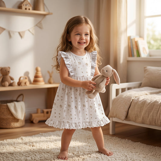 Camisón Niña 100% Algodón Pima – Hojas & Olivo