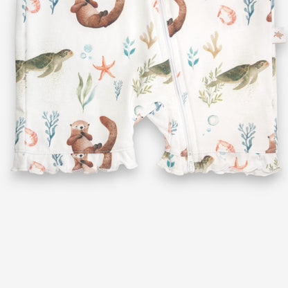 Enterito Corto Niña 100% Algodón Pima - Tortuga y Chungungo