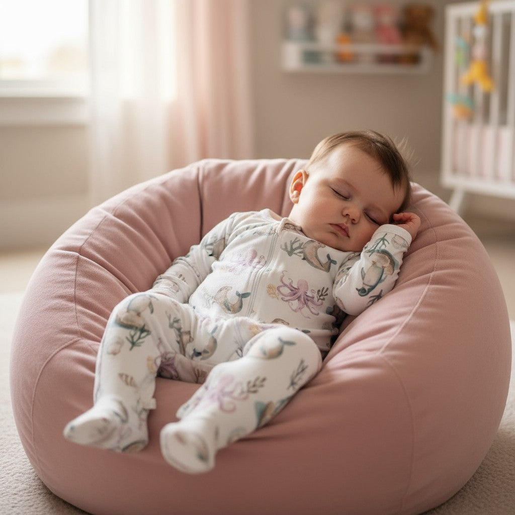 Enterito Largo 100% Algodón Pima – Pingüino y Calamar