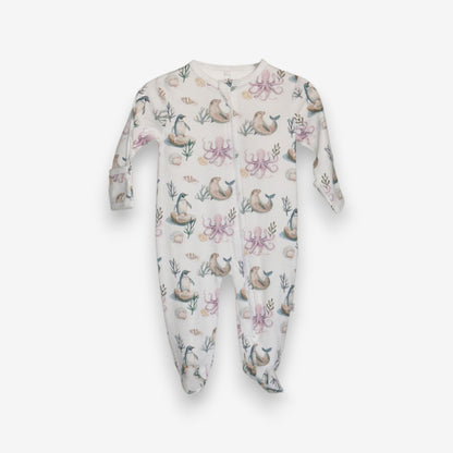 Enterito Largo 100% Algodón Pima – Pingüino y Calamar