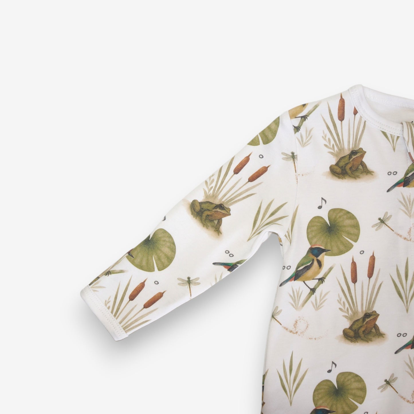 Enterito Largo 100% Algodón Pima – Siete Colores y Ranita de Darwin