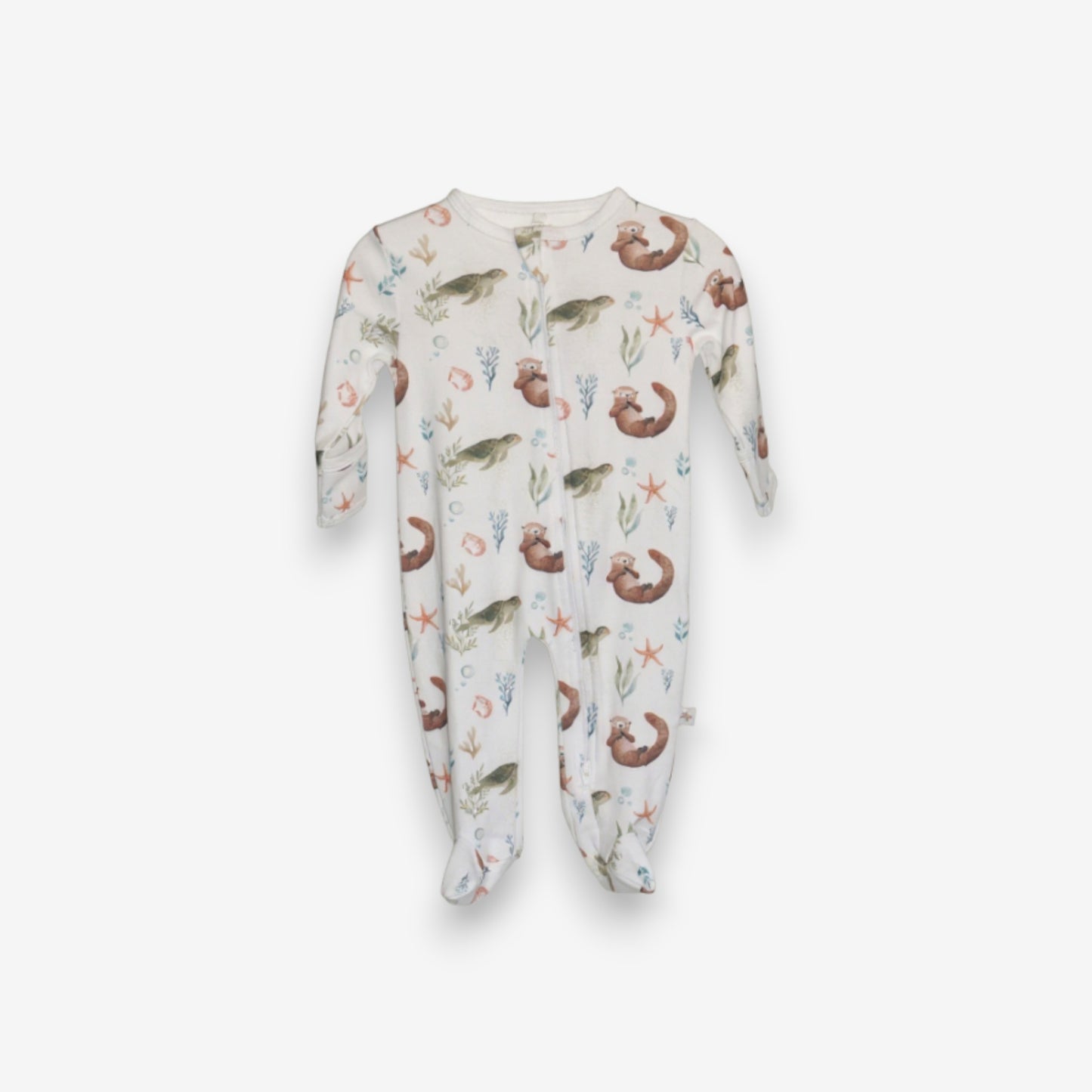 Enterito Largo 100% Algodón Pima – Tortuga y Chungungo