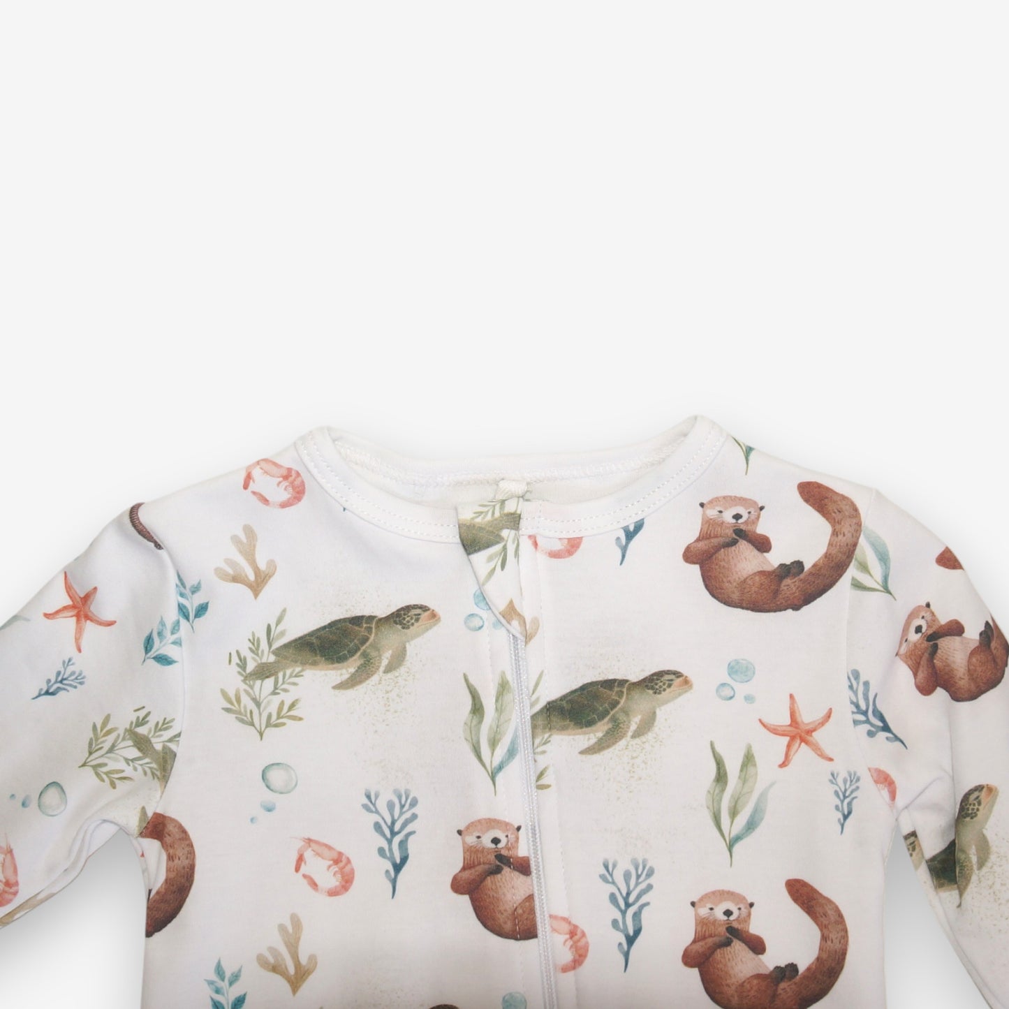 Enterito Largo 100% Algodón Pima – Tortuga y Chungungo