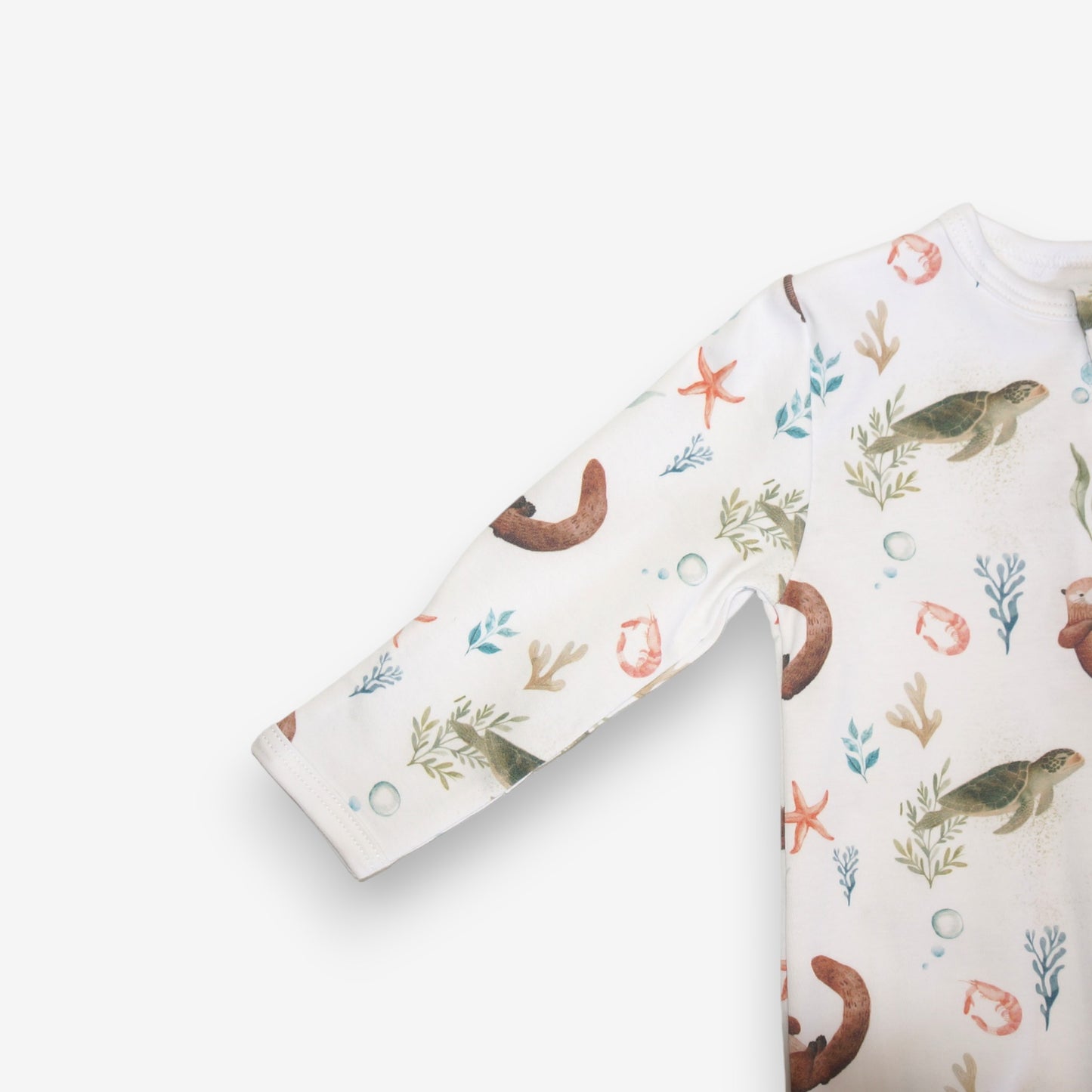 Enterito Largo 100% Algodón Pima – Tortuga y Chungungo