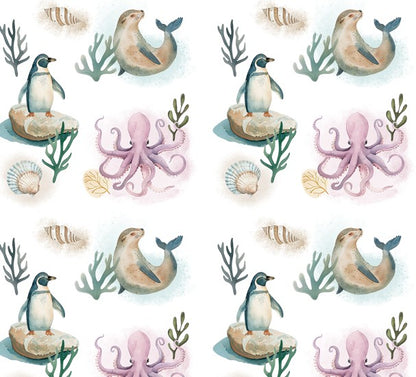 Pack 2 Pipijamas largos – Pingüino y Siete Colores