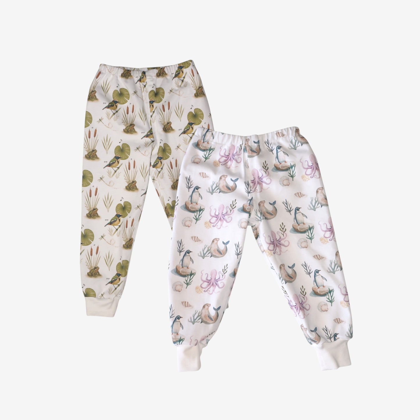 Pack 2 Pipijamas largos – Pingüino y Siete Colores