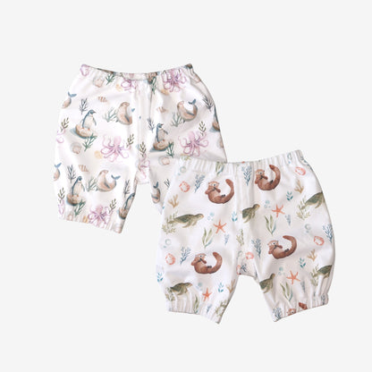 Pack 2 Bermudas Pipijamas – Tortuga y Pingüino