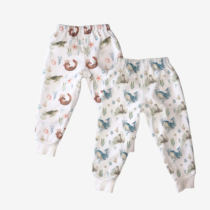 Pack 2 Pantalones Pipijamas largos – Tortuga y Ballena Azul