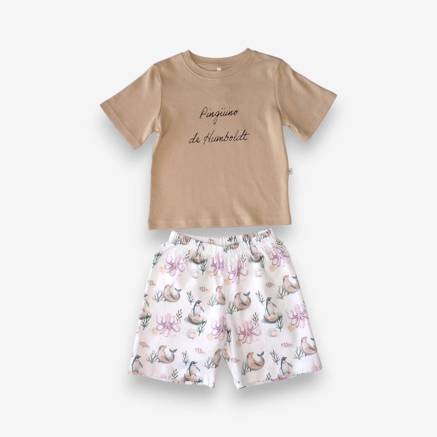 Pijama Niño 100% Algodón Pima – Pingüino y Calamar