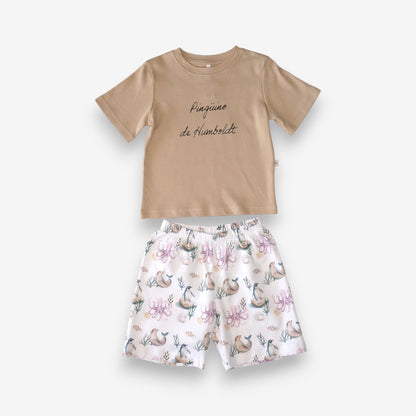 Pijama Niño 100% Algodón Pima – Pingüino y Calamar
