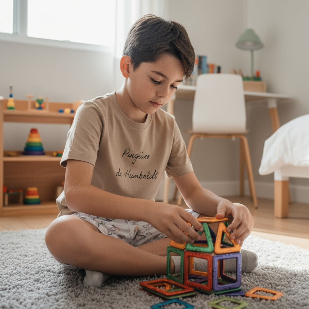 Pijama Niño 100% Algodón Pima – Pingüino y Calamar