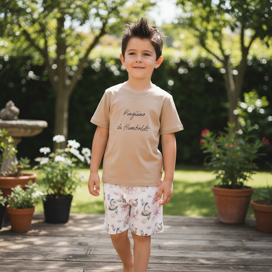 Pijama Niño 100% Algodón Pima – Pingüino y Calamar