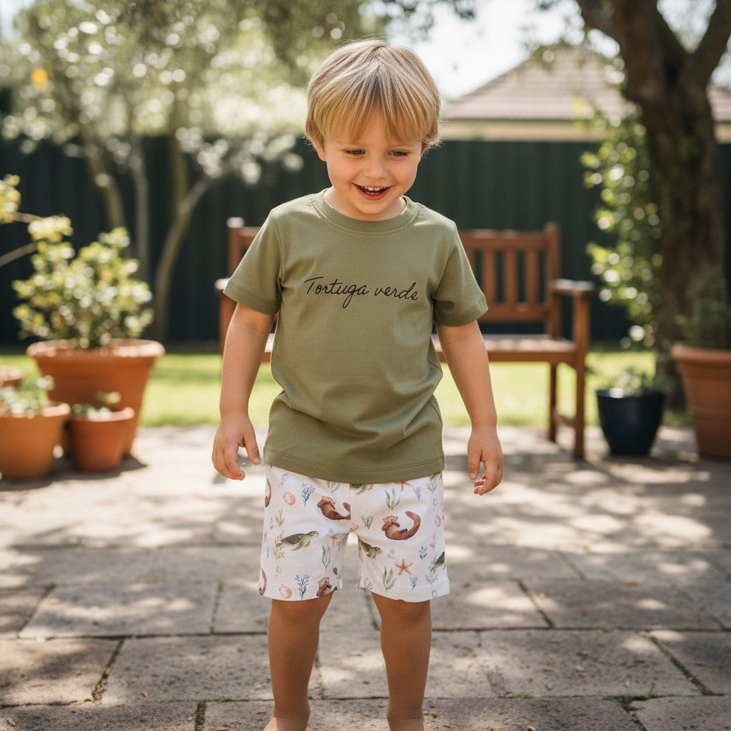 Pijama Niño 100% Algodón Pima – Tortuga y Chungungo