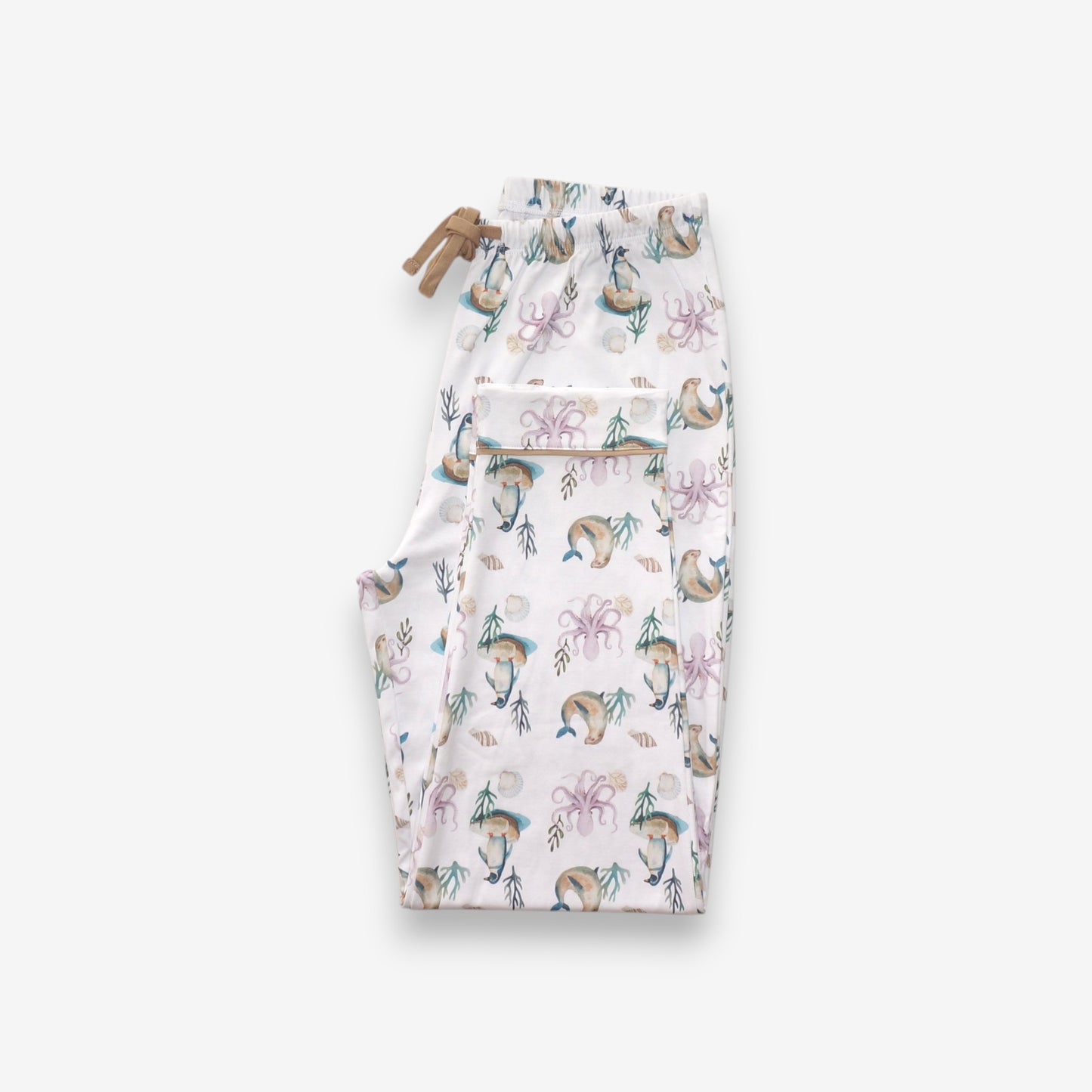 Pijama Largo Mujer Camisa 100% Algodón Pima – Pingüino y Calamar